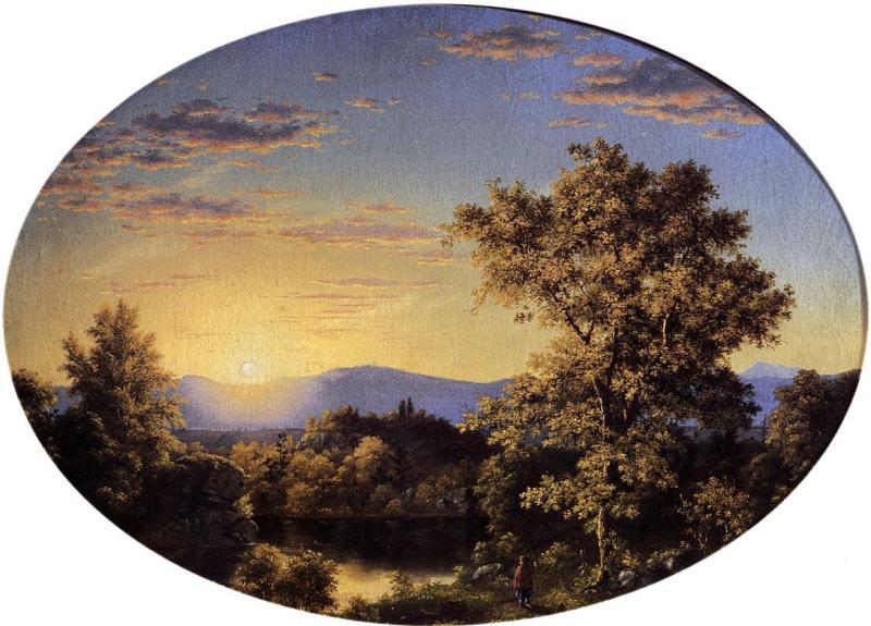 Frederic Edwin Church Twilight among the Mountains France oil painting art